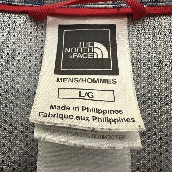 The North Face Shirt Mens Large Blue Plaid Long Sleeve Button Up Gorpcore Adult - Picture 2 of 7